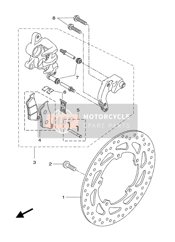 Bremssattel vorne